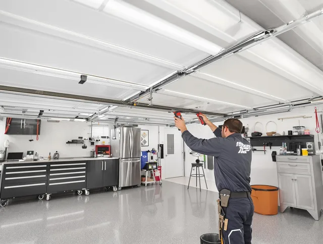 Overhead garage door repair service by Killingly Garage Door Repair in Killingly