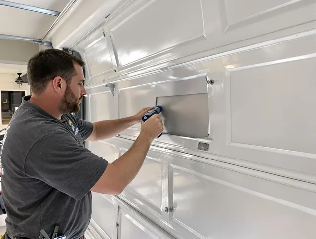 Garage door panel repair by Killingly Garage Door Repair in Killingly